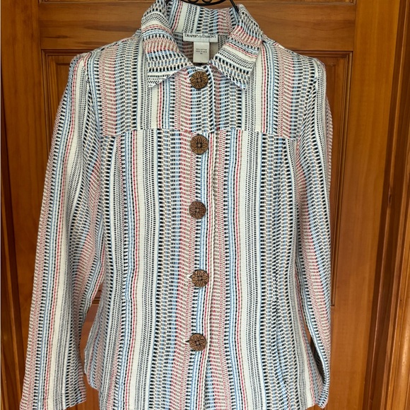 Draper's & Damon's Button Up Blazer/Jacket with Pockets, Medium, Multicolored - Picture 1 of 14
